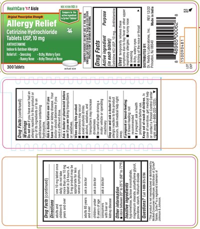Label (Hca Cetirizine 300ct Bottle Label)
